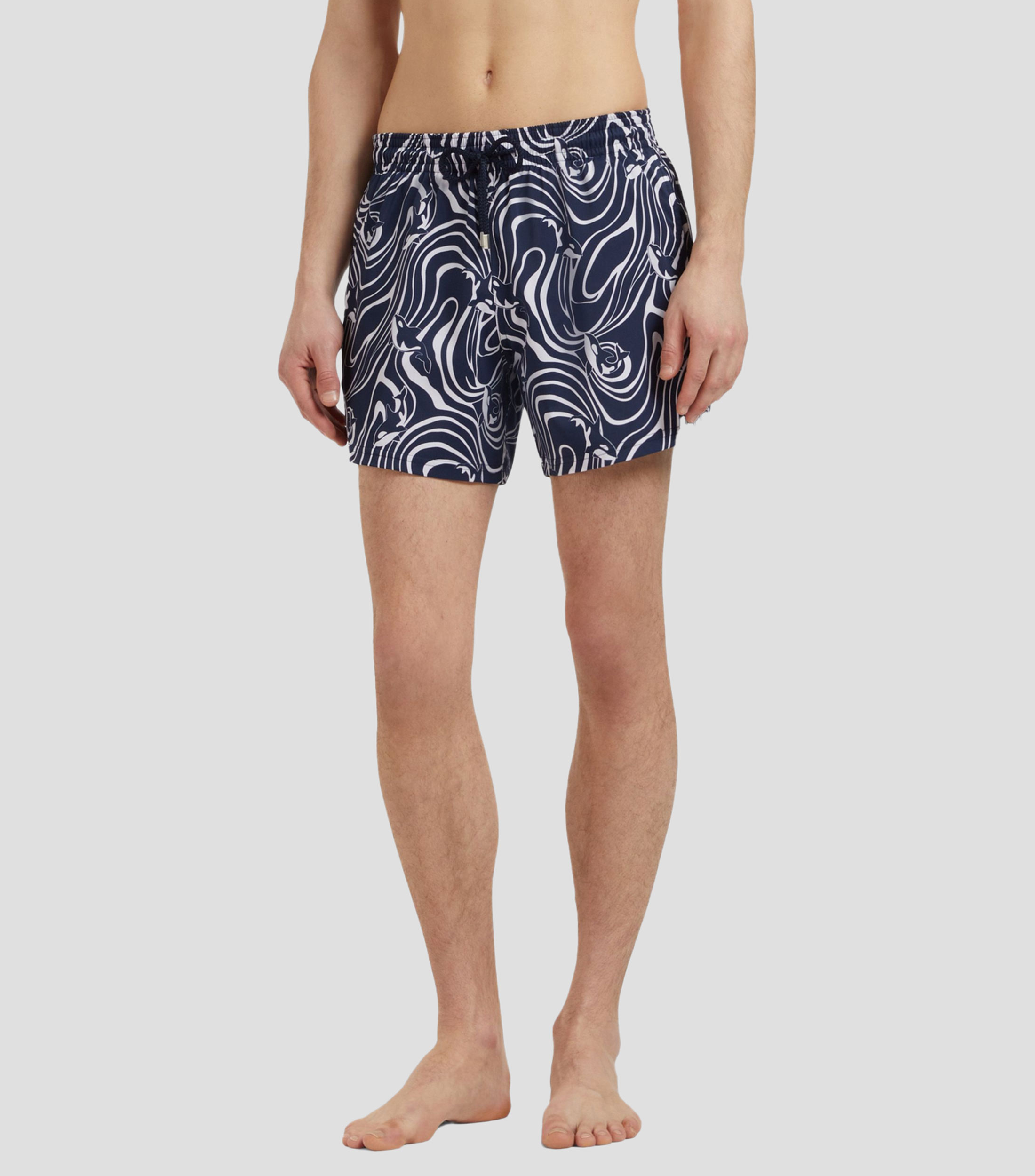 Traje de baño corto Orcas estampado Hombre